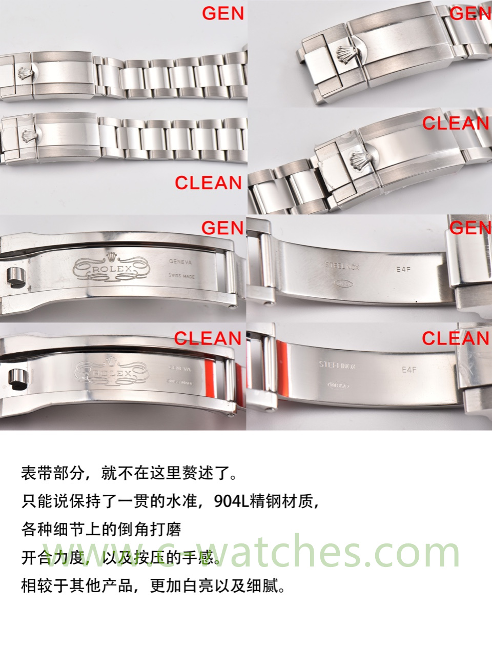 C厂Clean劳力士游艇名仕型系列m126622-0001灰游艇40mm