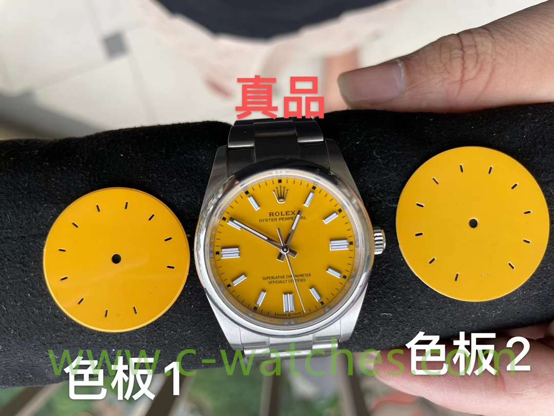 C厂Clean劳力士41mm蚝式恒动m124300-0004黄面「3230机芯」